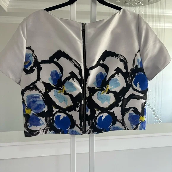 Anthropologie Sachin And Babi Printed Cropped Top - Picture 7 of 7